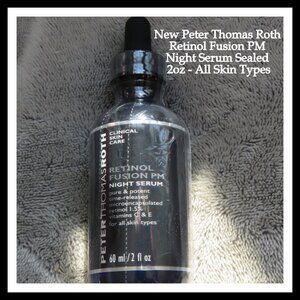 New Peter Thomas Roth Retinol Fusion PM Night Serum Sealed 2oz MSRP: $130